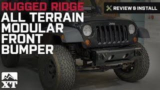 Jeep Wrangler Rugged Ridge All Terrain Modular Front Bumper (2007-2016 JK) Review & Install