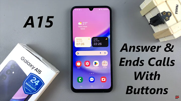 How To Answer & End Calls Using Physical Buttons On Samsung Galaxy A15