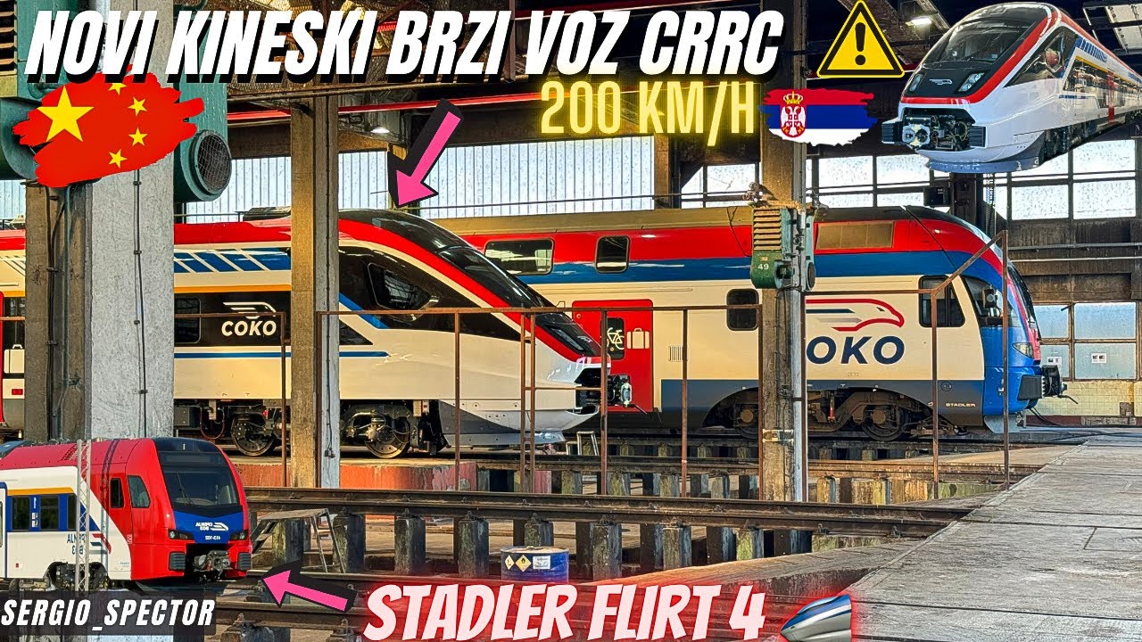 NOVI KINESKI BRZI VOZ CRRC i nova garnitura Stadler flirt 4 voza u ...