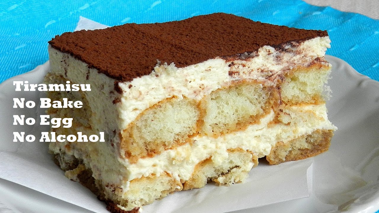 Tiramisu No Egg No Alcohol No Bake Dessert Recipe YouTube