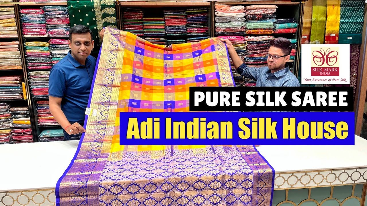 Pure Silk Saree with Silk Mark 🔥🔥 Wholesale & Retail : Adi Indian Silk House - KOLKATA 