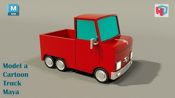 Autodesk Maya | How to Model a Low Poly Cartoon Truck.