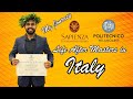 Indian Student Experience After Masters in Italy | Politechnico Di Milano | Sapienza University Tour