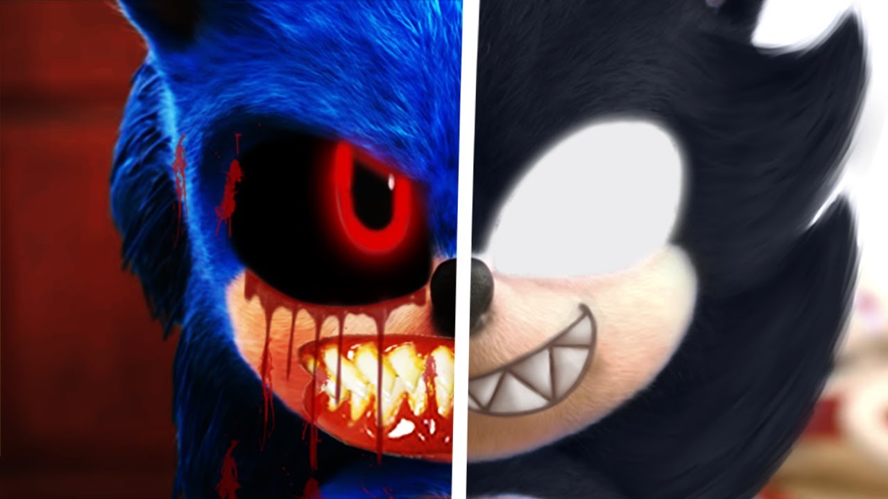Dark Super Sonic vs Sonic EXE Sonic The Hedgehog Movie Choose Your  Favourite Design Both Characters 
