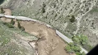 Video shows widespread flooding in Yellowstone National Park