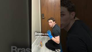 Polishing Brass at the MedSpa Renovation