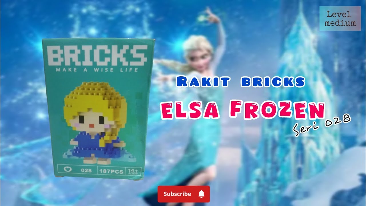 HOW TO BUILD LEGO BRICKS ELSA FROZEN CODE L028 | TUTORIAL MERAKIT ...