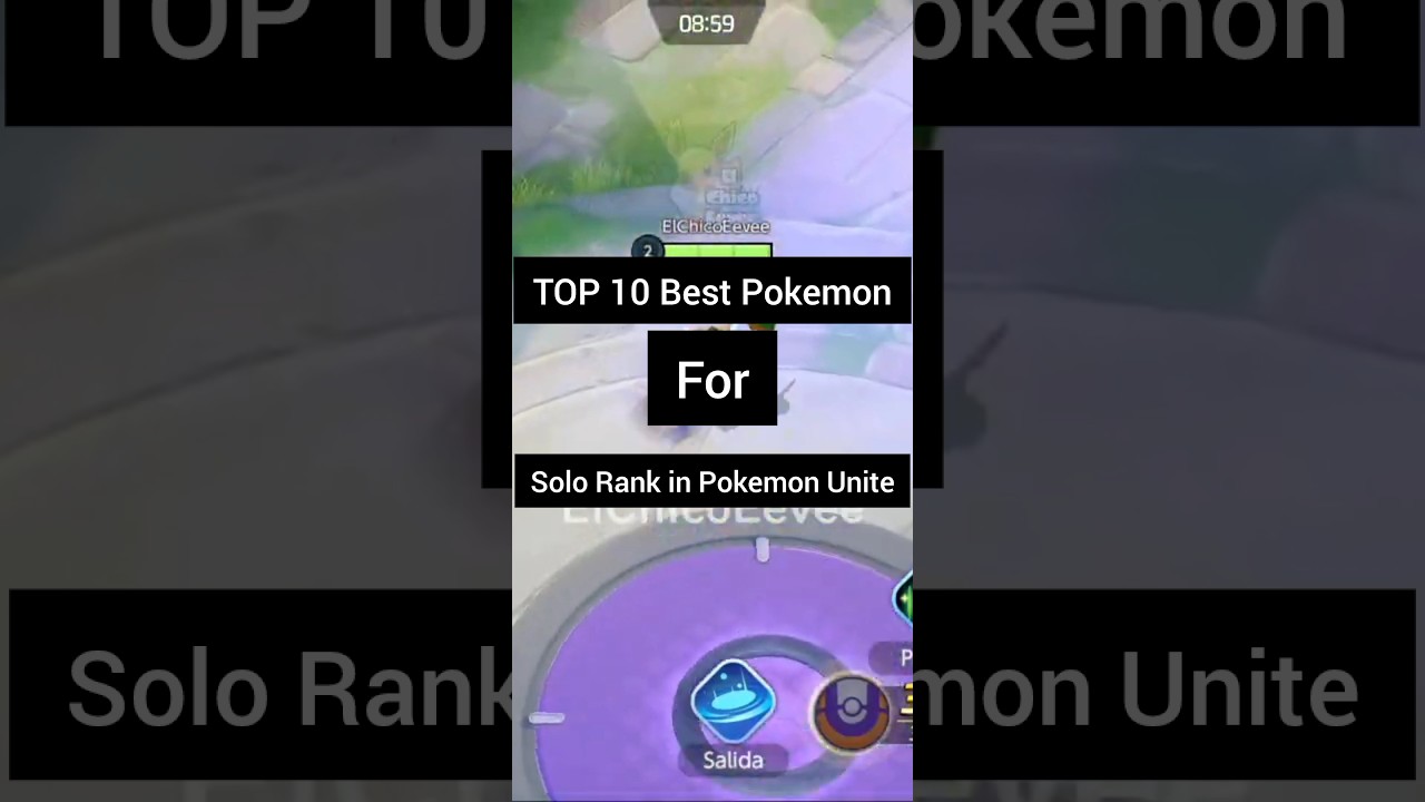 Top 10 Pokemon for Solo Rank || Pokemon Unite || Rank Push in Pokemon Unite || Beginner to Master