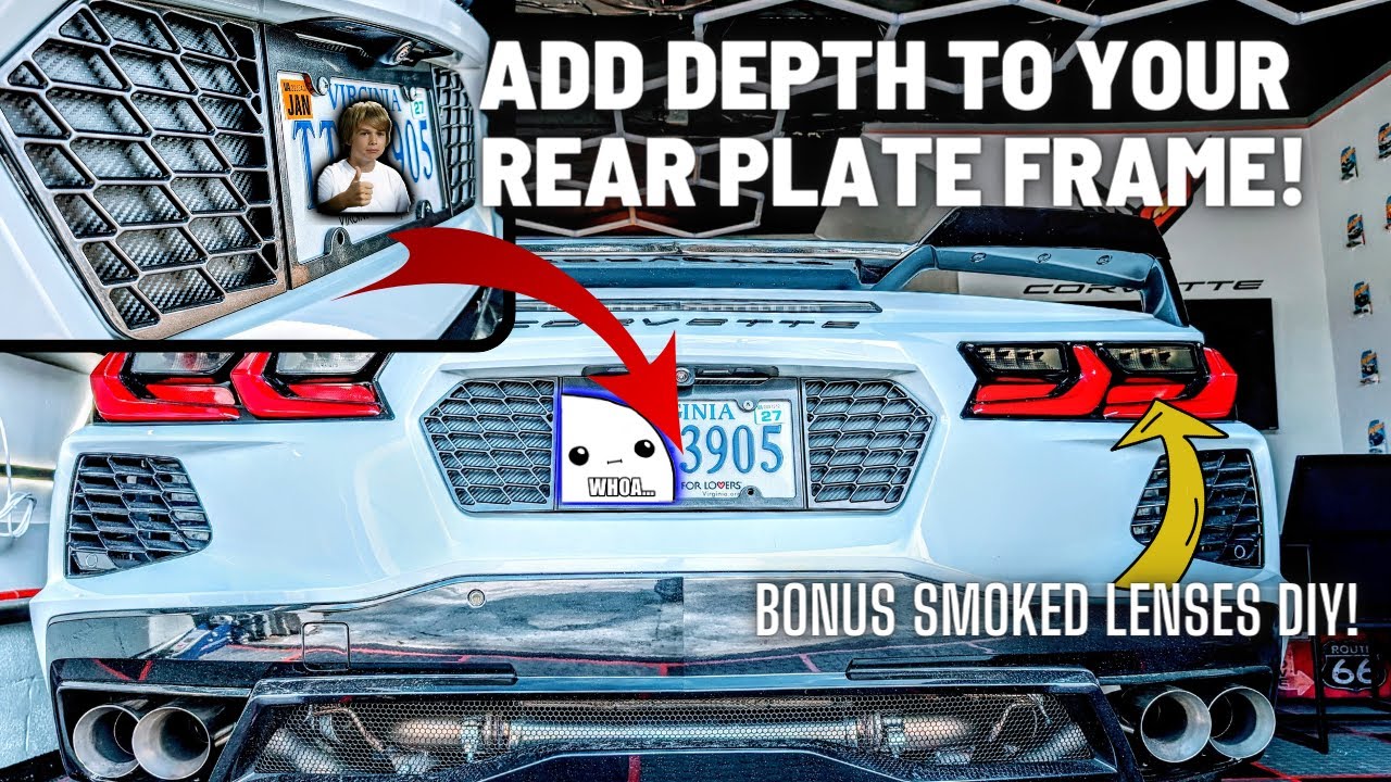 DIY 2 LAYER REAR PLATE BEZEL FOR A 'PASS THROUGH' LOOK | BONUS SMOKED ...