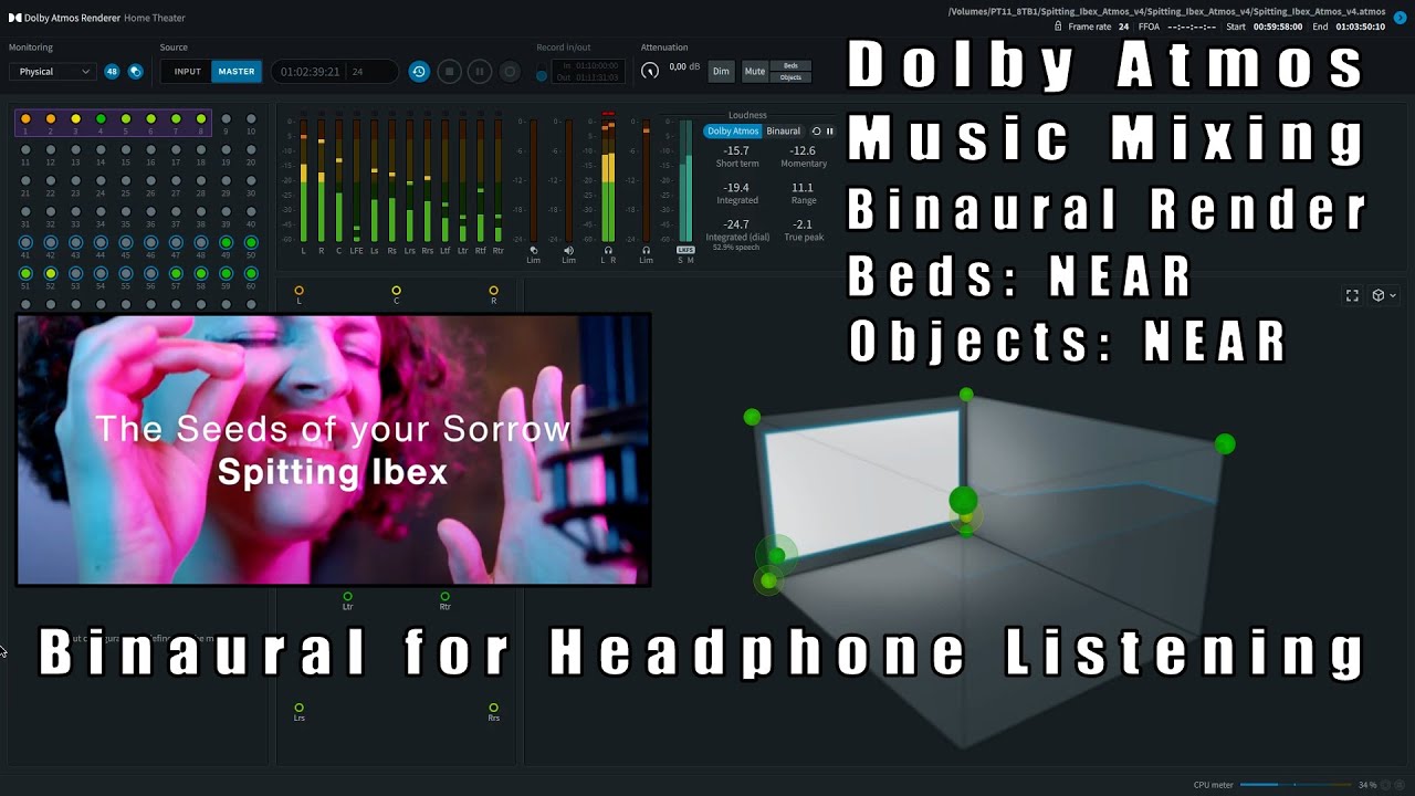Dolby Atmos Music Mixing - Spitting Ibex Binaural for Headphone ...