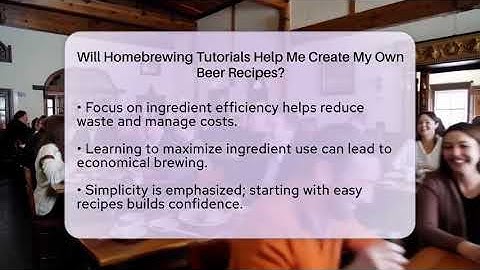 Will Homebrewing Tutorials Help Me Create My Own Beer Recipes? | The Pint Guy