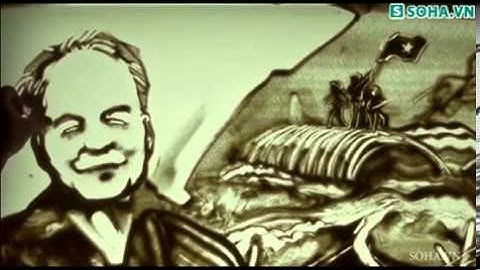 Clip  tranh cát về Đại tướng của họa sĩ 