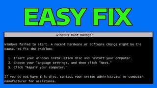 How To Fix Windows Failed To Start A Recent Hardware Or Software Change Might Be The Cause