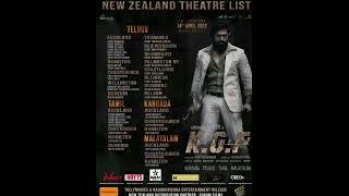 KGF CHAPTER 2 Australia and New Zealand theatre list|Yash|Prashant Neel|Hombale Films|Ravi Basrur|