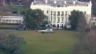 دونالد ترامپ و همسرش ملانیا، کاخ سفید را به مقصد فلوریدا ترک کردند.