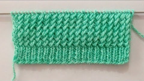 Easy 2 Rows Repeat Pattern For Gents/Ladies Sweater