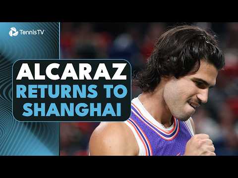 Carlos Alcaraz Plays Juan Manuel Cerundolo On His Return 🔙 | Shanghai 2026 Highlights