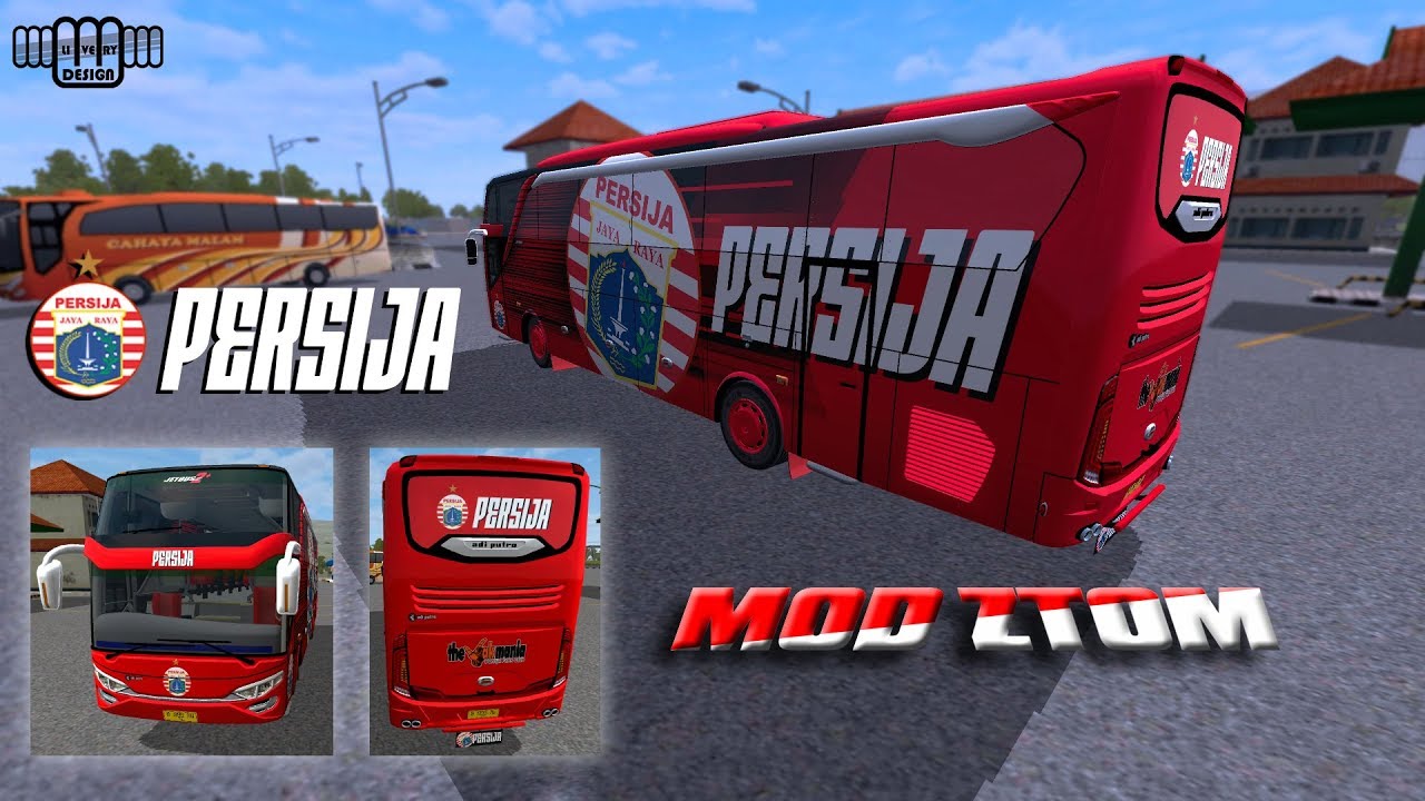 BUSSID V3.0 Baru!! Bus PERSIJA JAKARTA JB2+ SHD! YouTube