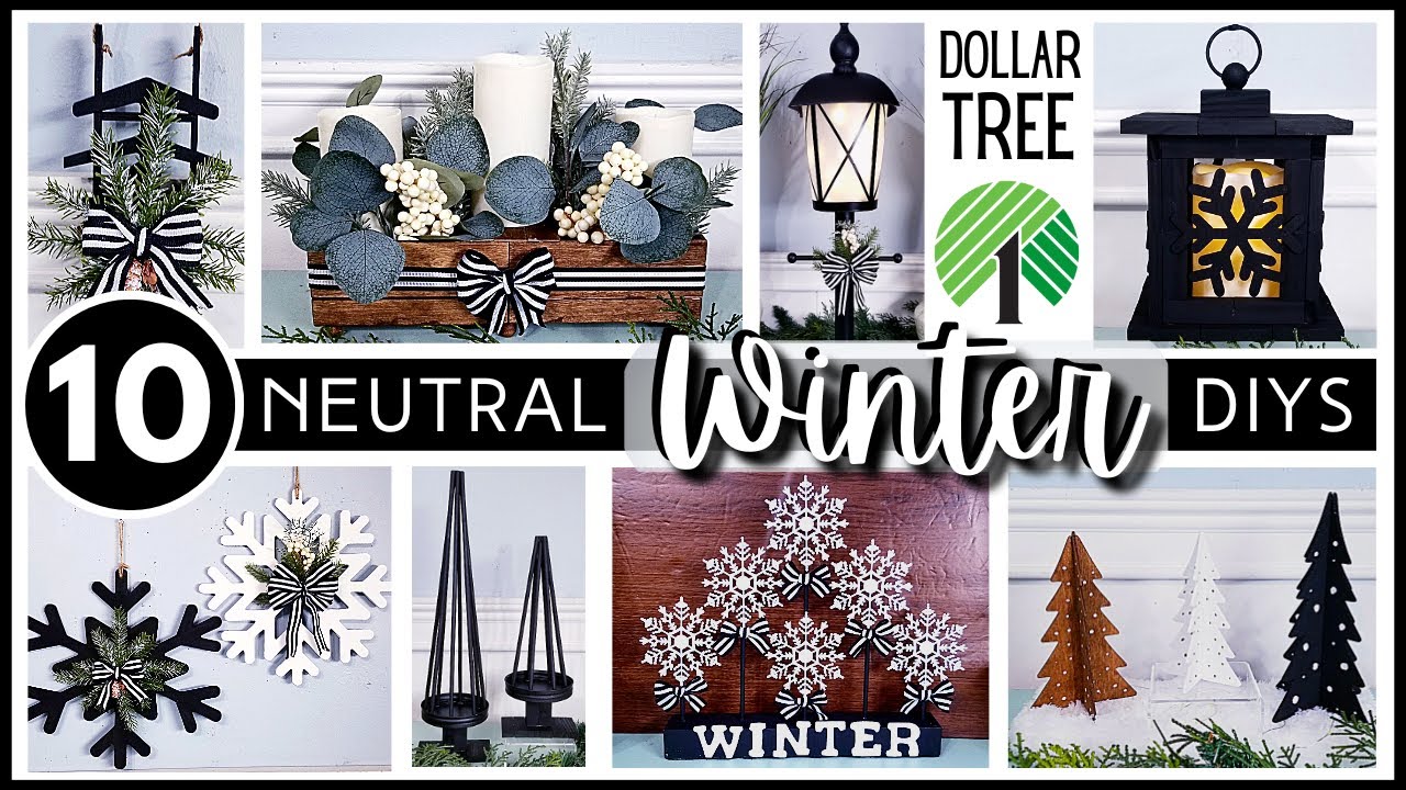 15 DIY DOLLAR TREE WINTER DECOR IDEAS  DIY DOLLAR TREE CHRISTMAS DECOR 