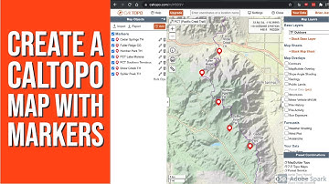 Create a Caltopo Map with Markers
