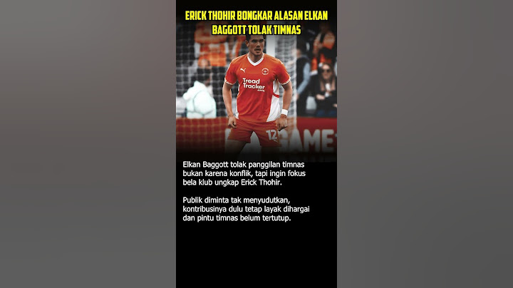 ERICK THOHIR BONGKAR ALASAN ELKAN BAGGOTT #shorts #timnasindonesia #pssi #shortsfeed #shortvideo