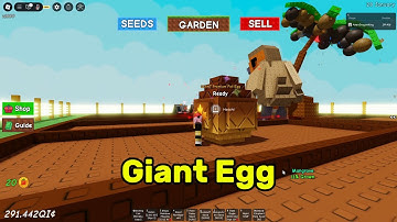 GIANT EGG IS BIG CAP | Grow a Garden