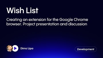 Wish List:: создание расширения для браузера Google Chrome ✦ Wish List: creating an extension.