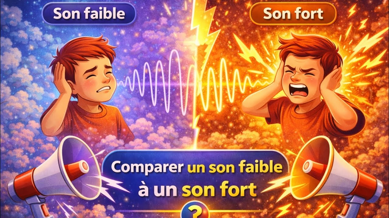 Comparer un son faible à un son fort , الفيزياء اولى اعدادي المدرسة الرائدة #physiquechimie