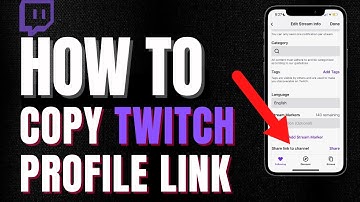 How To Copy Twitch Profile And Channel Link | Share Twitch Profile And Channel Link