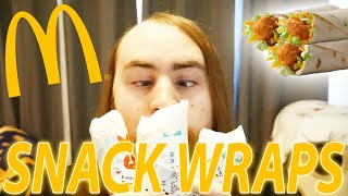 MCDONALDS NEW RANCH, SPICY, & HONEY MUSTARD SNACK WRAPS REVIEW