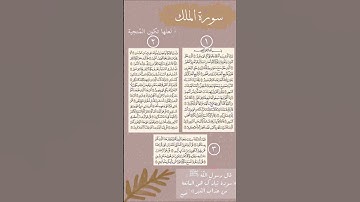 سورة الملك بصوت ماهر المعيقلي كامله ف القناه