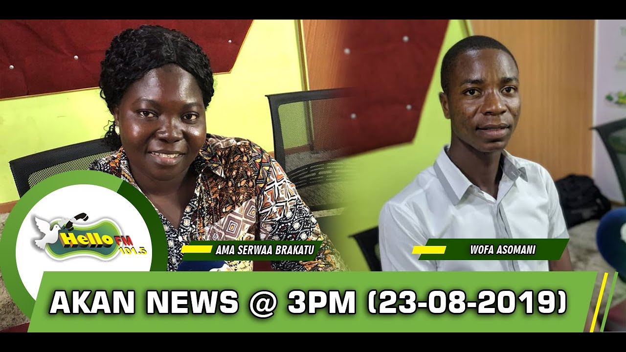 Akan News @3pm On Hello101.5FM (23/08/2019) sarkodie original