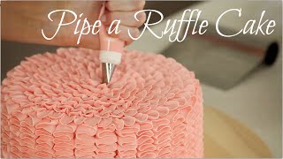 CAKE TREND ~ Buttercream Ruffle Decorating - CAKE STYLE @CakeStyleTV