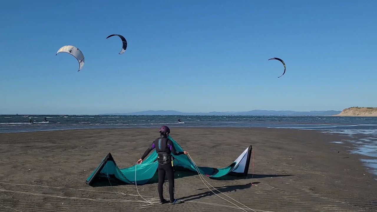 令和4年 元旦 新春凧揚げday カイトサーフィン 南さつま市加世田 2101 Youtube
