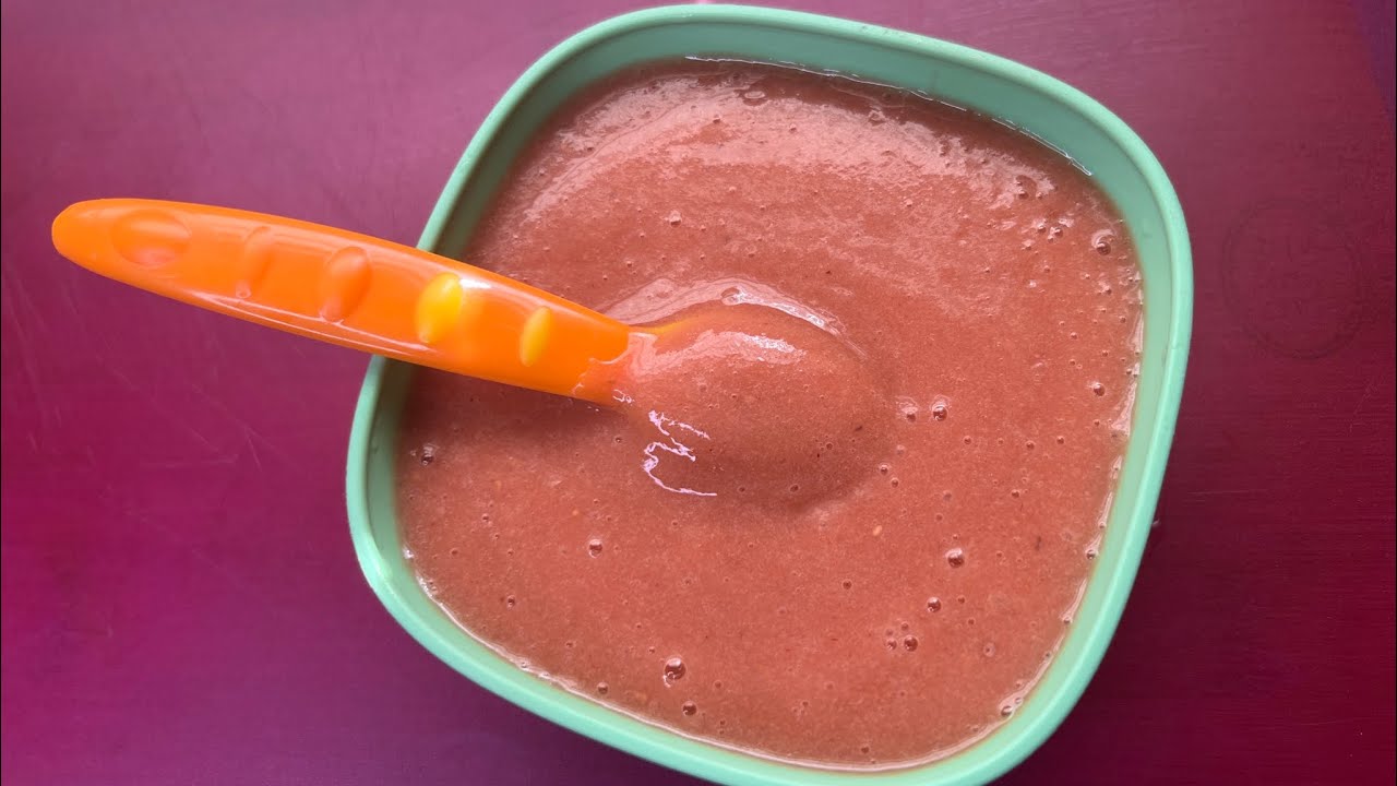 Starting solid food How to make strawberry & raspberry baby food melt in their mouth