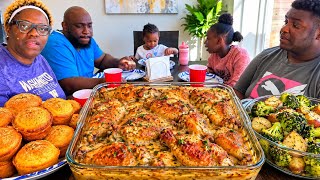 🔥 My Son FINALLY Started His Own YouTube Channel! | Cream of Chicken & Cornbread Family Mukbang