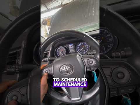 How To Reset Oil Maintenance Required Light On A Toyota Camry 2018. #maintenance #oil #oilchange