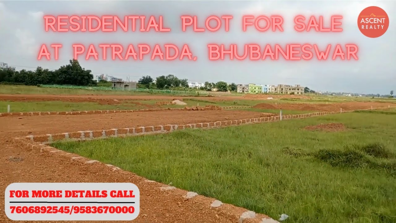 RESIDENTIAL PLOTS FOR SALE AT PATRAPADA BHUBANESWAR YouTube