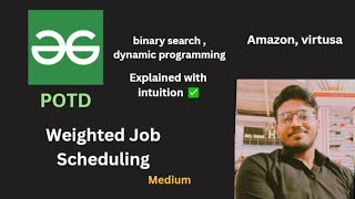 Weighted Job Scheduling | GFG POTD