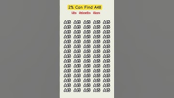 Can You Spot the Number A48 in Just 5 Seconds? #start_quiz