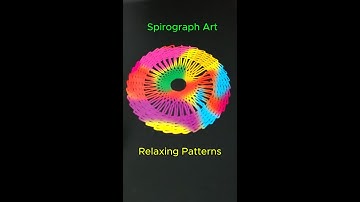 How to Draw Spirograph Patterns on Scratch Paper. Relaxing Art Tutorial