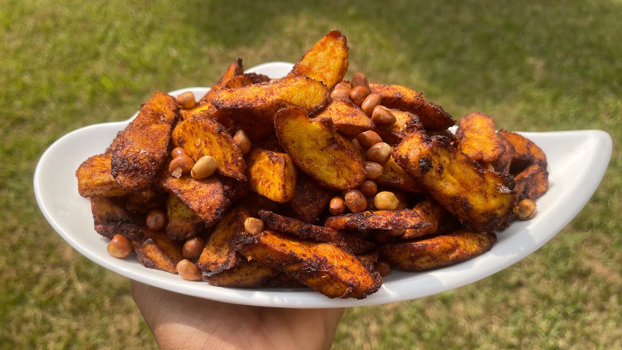 Как я готовлю келевеле дома | Острые жареные спелые бананы | Популярное блюдо уличной кухни Ганы