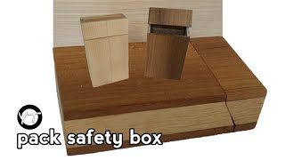 Make A cigarette pack safety box & how to make a wooden cigarette box