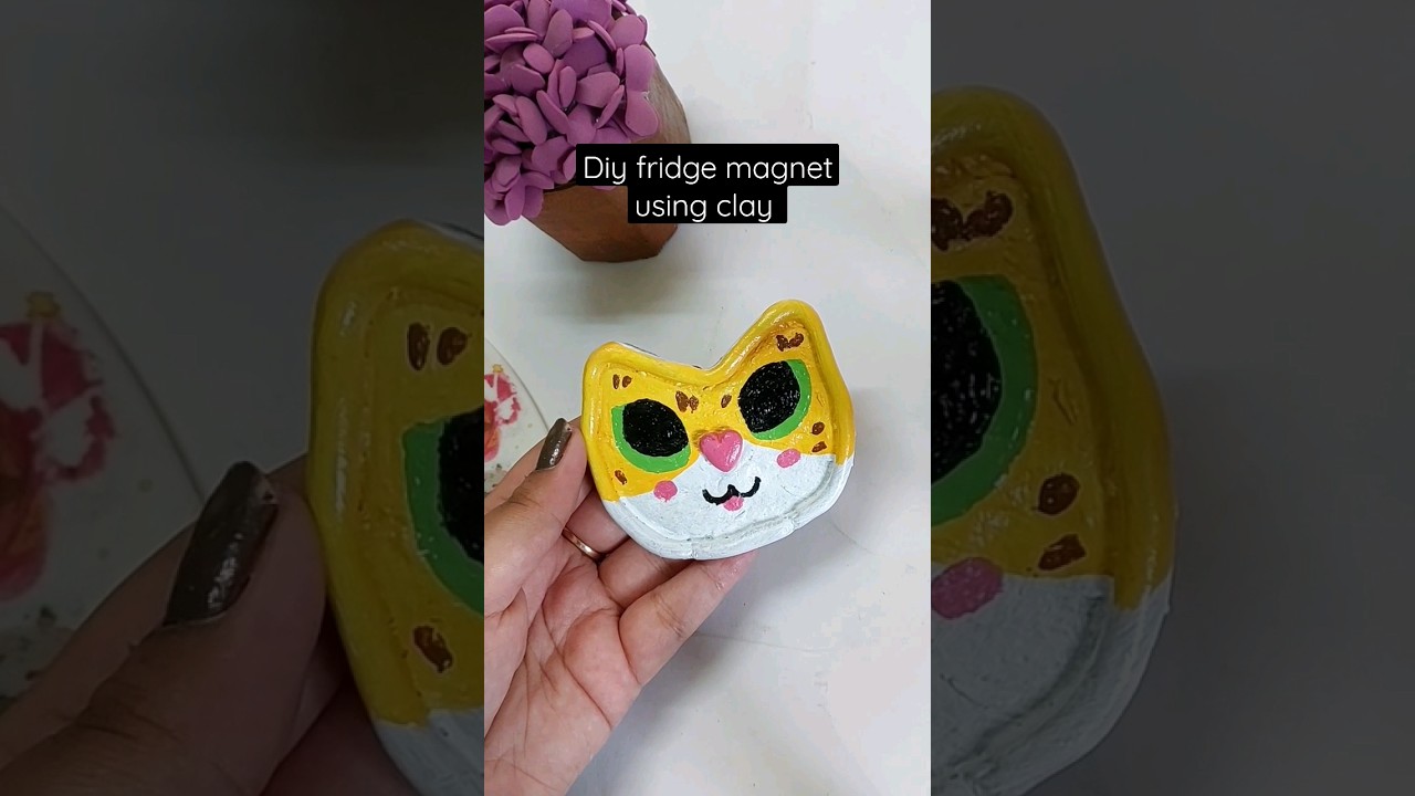 Diy fridge using air dried clay. YouTube