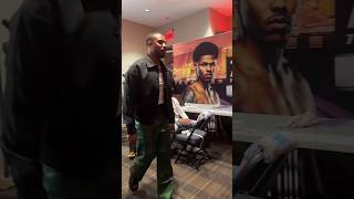 Micheal B Jordan Shows Up To Shakur Stevenson Dressing Room 😳😳🔥🔥🔥 #shakurstevenson #shorts