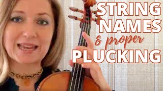 Names Of Violin Strings & How To Pluck Them (for Beginners) by Heather Kaye 345 views 9 months ago 2 minutes, 7 seconds