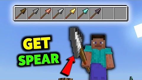 How To Get Spear in Minecraft Bedrock & Java | How To Use Spear