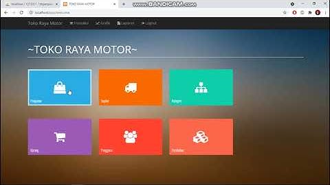 DEMO PROGRAM SISTEM PENJUALAN DAN PERGUDANGAN PADA TOKO RAYA MOTOR BERBASIS CODE IGNITER