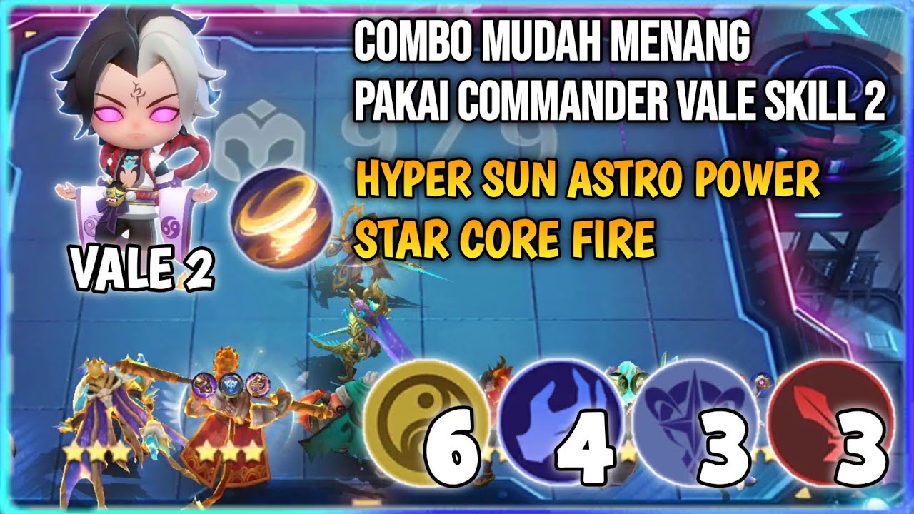 COMBO MUDAH MENANG PAKAI COMMANDER VALE SKILL 2 MAGIC CHESS MOBILE ...