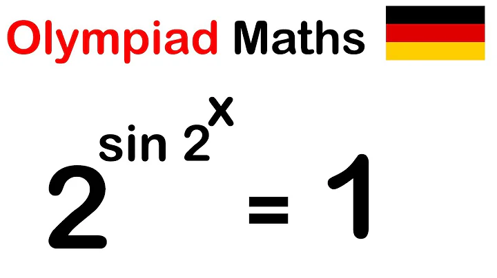 A Nice Exponential Equation |  Olympiad Mathematics From Germany  @mathsmood​